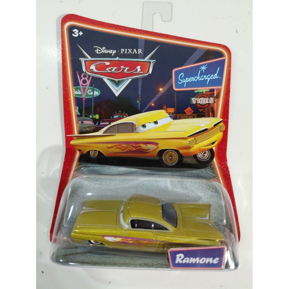 NIP Mattel 1:55 DieCast Disney Pixar Cars Supercharged Ramone 59 Chevy Impala B